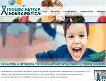 Tablet Screenshot of kinderkinetics.co.za